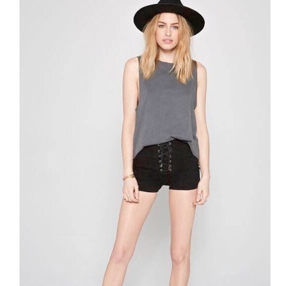 Amuse Society Lace Up Shorts